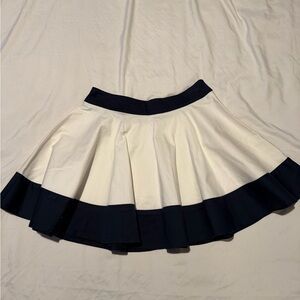 Women’s White Skirt with Navy Trim